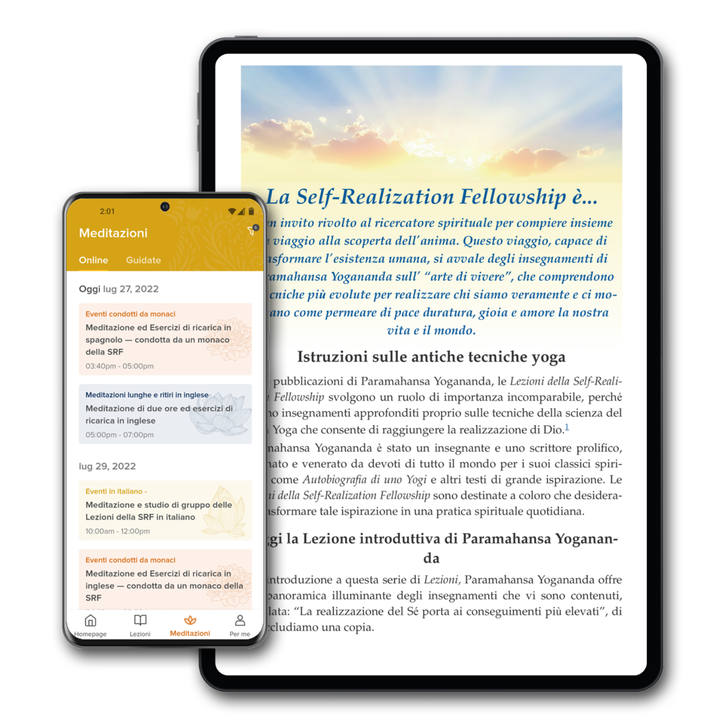 SRF YSS app Italian