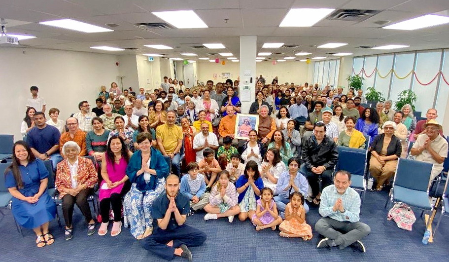 The SRF Toronto Center was joined by Brother Keshavananda and Brother Nakulananda.