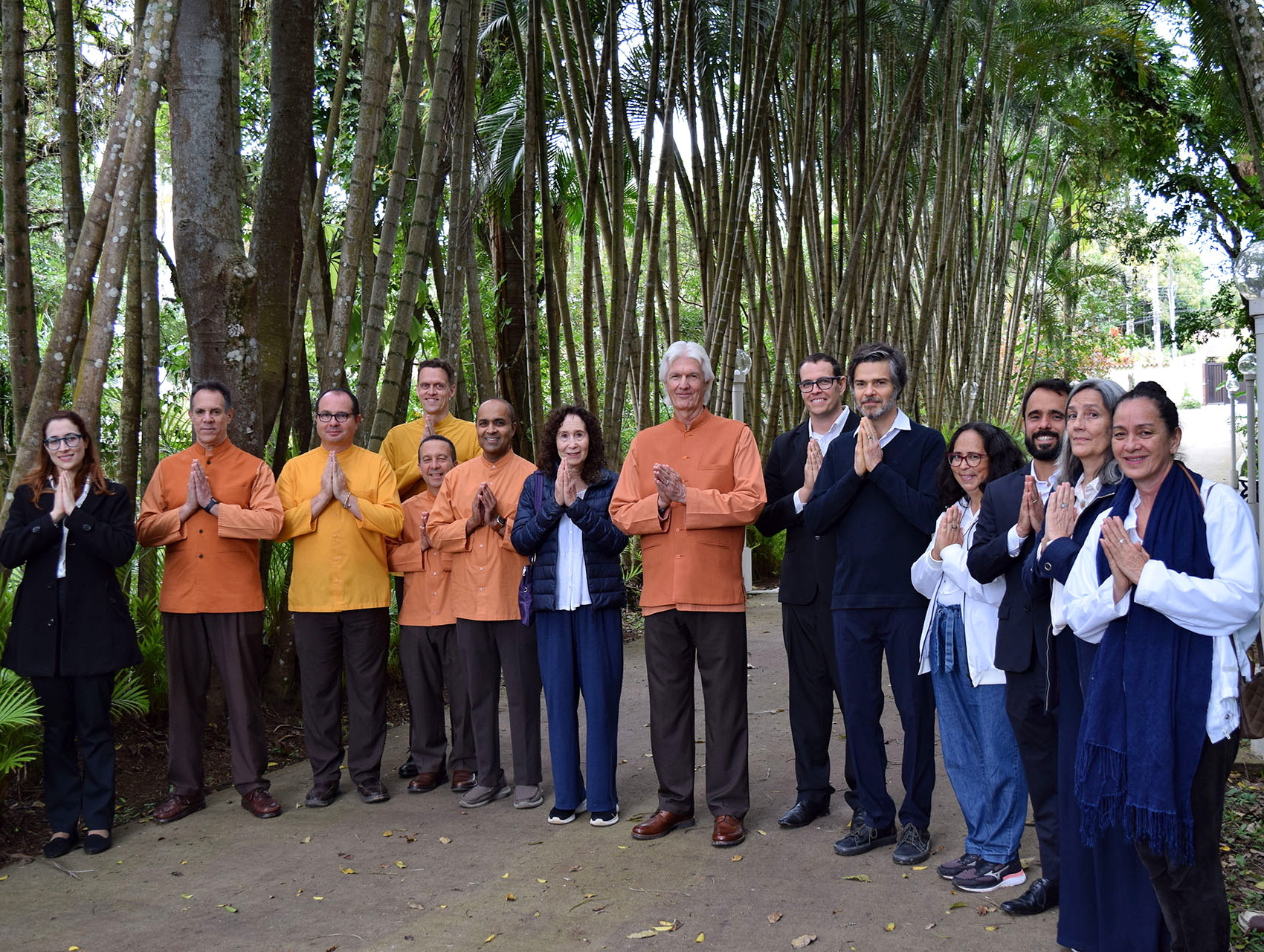 Brother Chidananda and the monks were given a tour of the beautiful Armação Retreat grounds by members of the administrative committee.