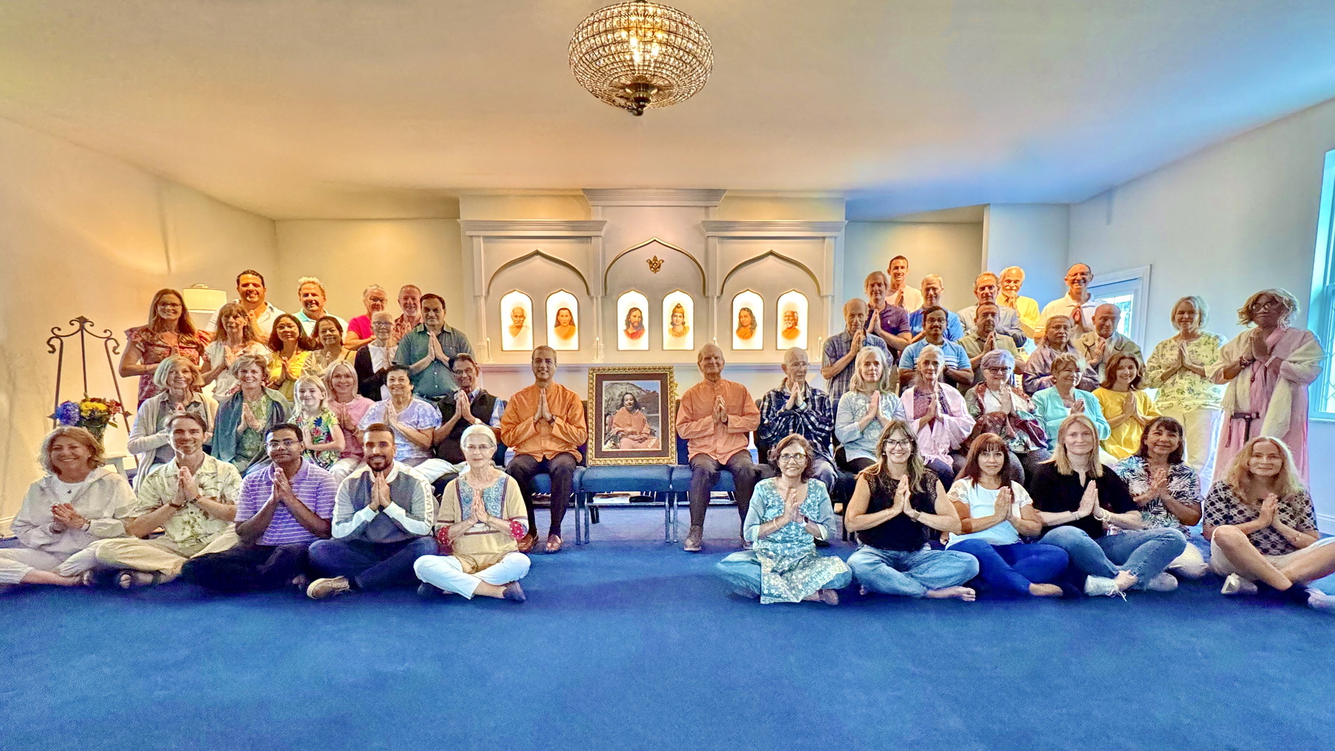 The Tampa Meditation Group was joined by Brother Jitananda and Swami Nishthananda.