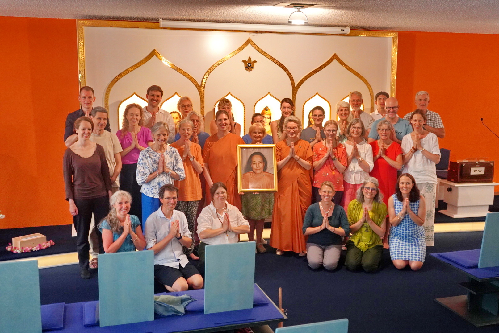The Zurich, Switzerland Meditation Group was visited by Sister Bhagavati and Sister Sita.