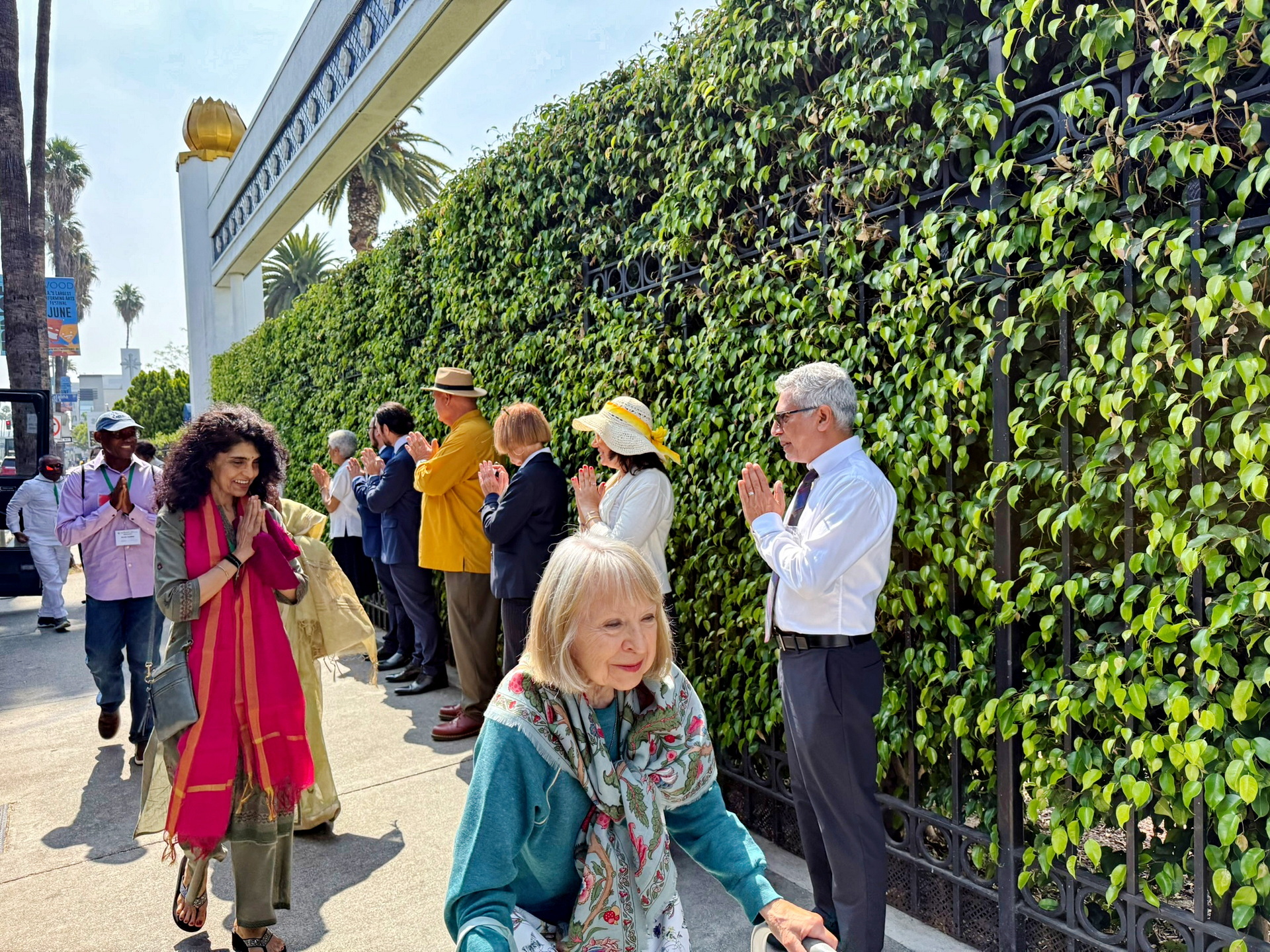 Convocation participants on pilgrimage to SRF Hollywood Temple and Ashram Center.