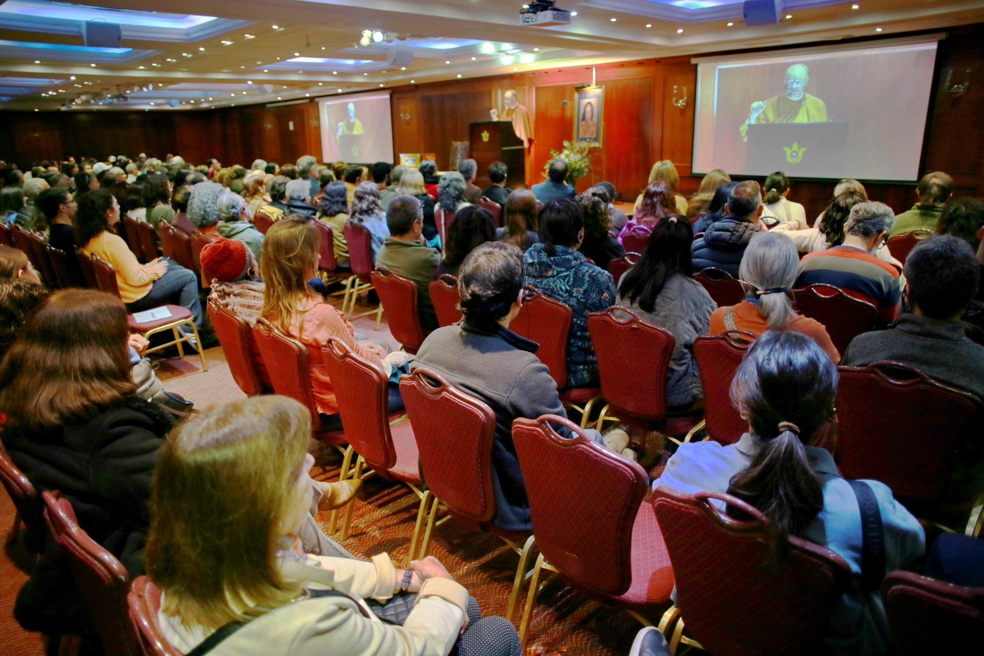 Brother Prafullananda spoke on the joy found through the practice of yoga meditation.