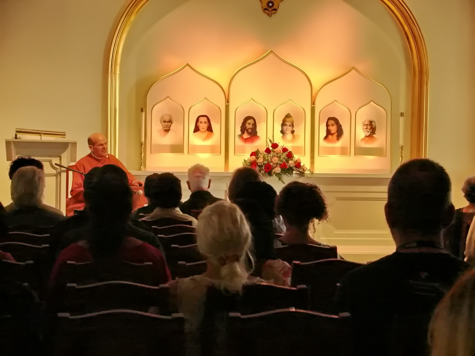 ....and led a meditation.