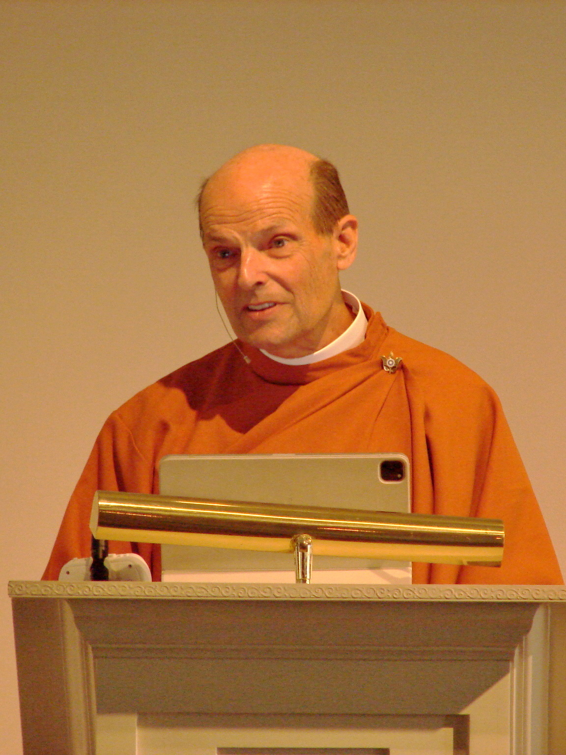 Brother Keshavananda gave classes....