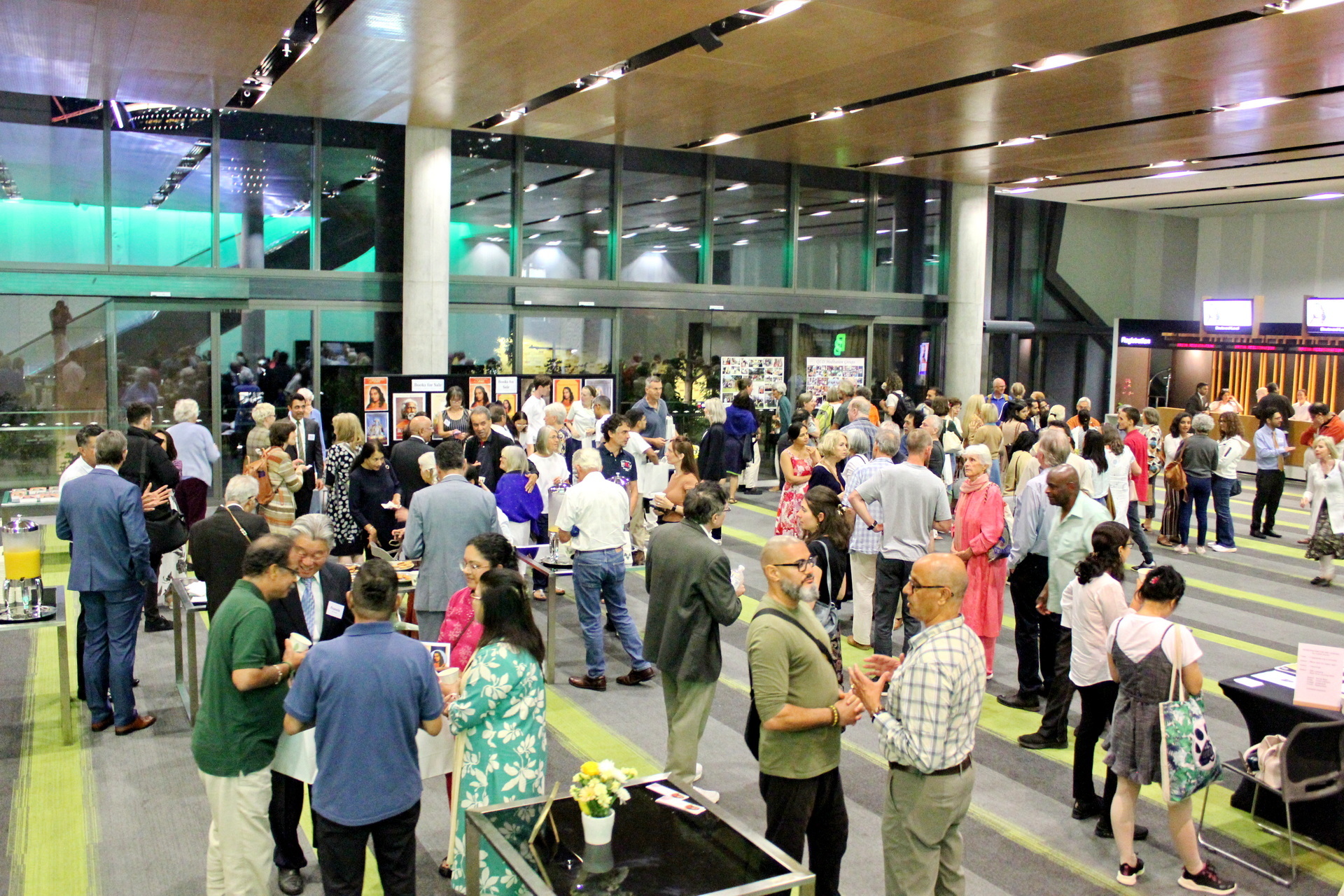 After the class participants gathered to connect with each other....