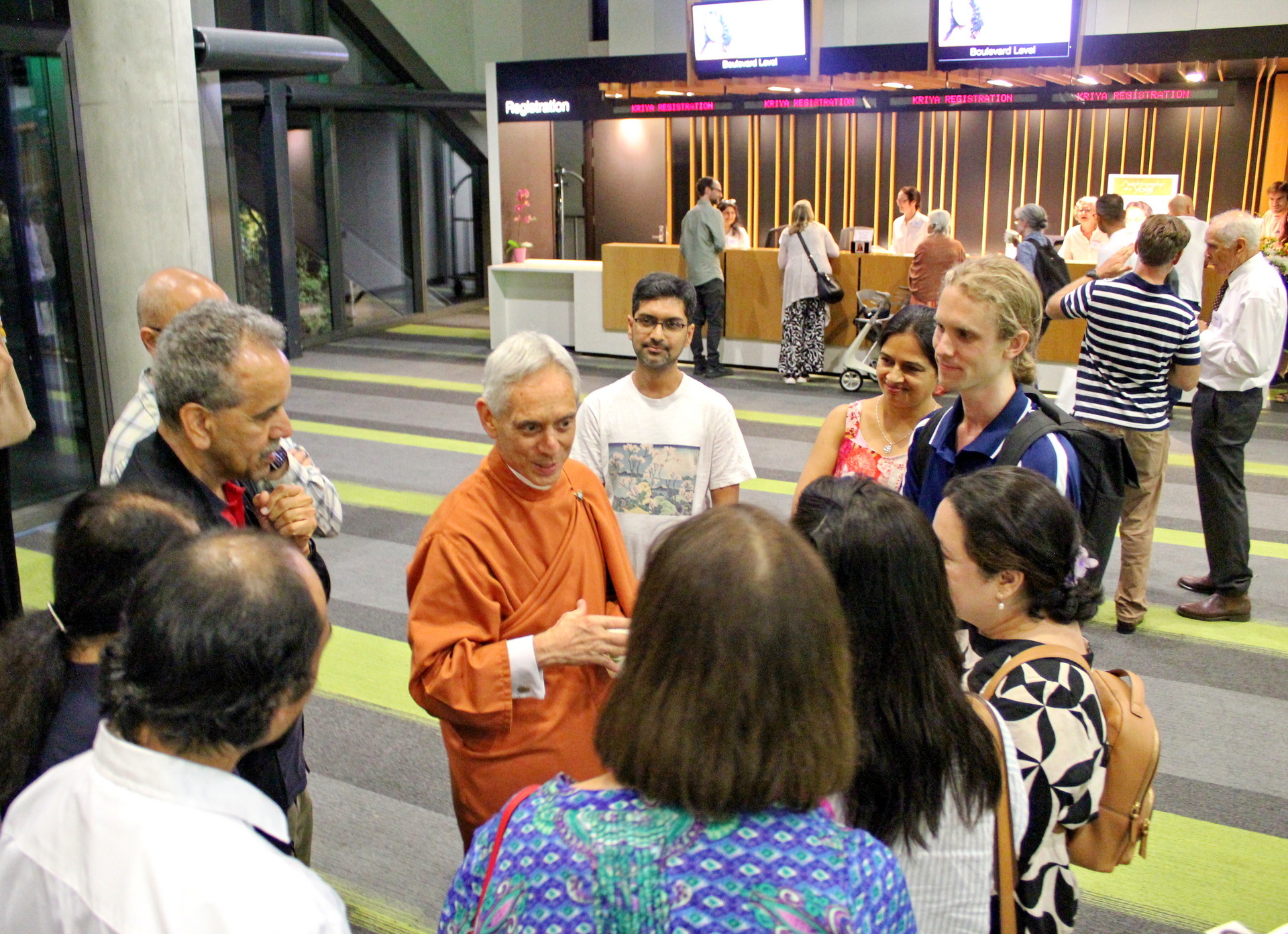 ....and to speak with Brother Sevananda.