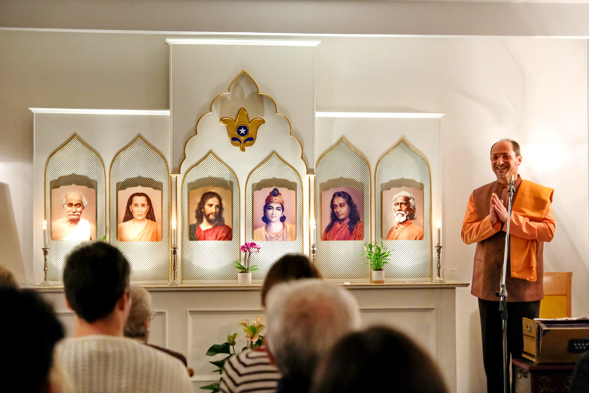 ....where Brother Tyagananda spoke on the importance of balancing our lives with the peace of yoga meditation.