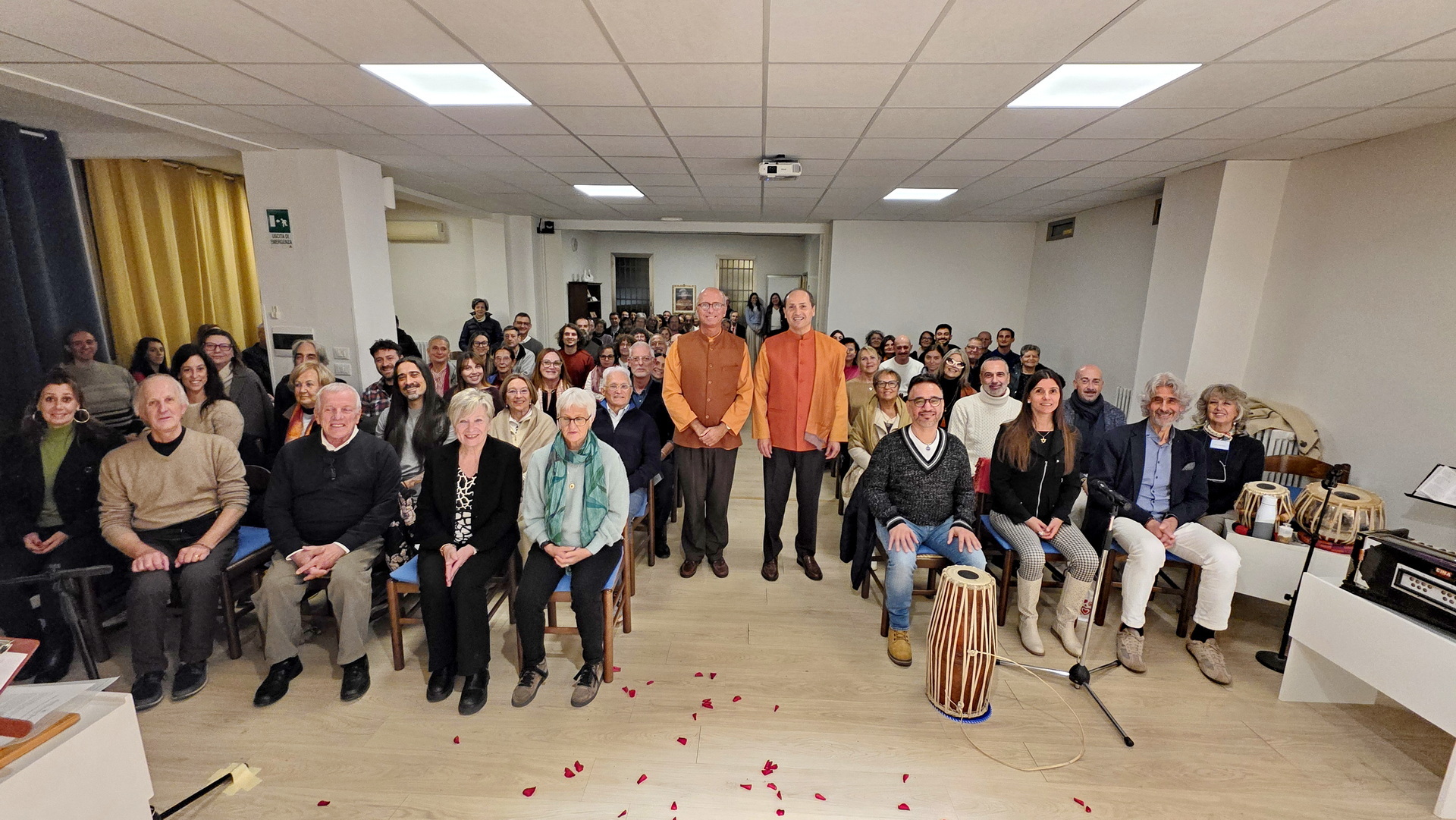 Brother Tyagananda and Brother Vidyananda concluded their tour in Padova, honoring the 50th anniversary of the founding of the SRF Padova Meditation Group.