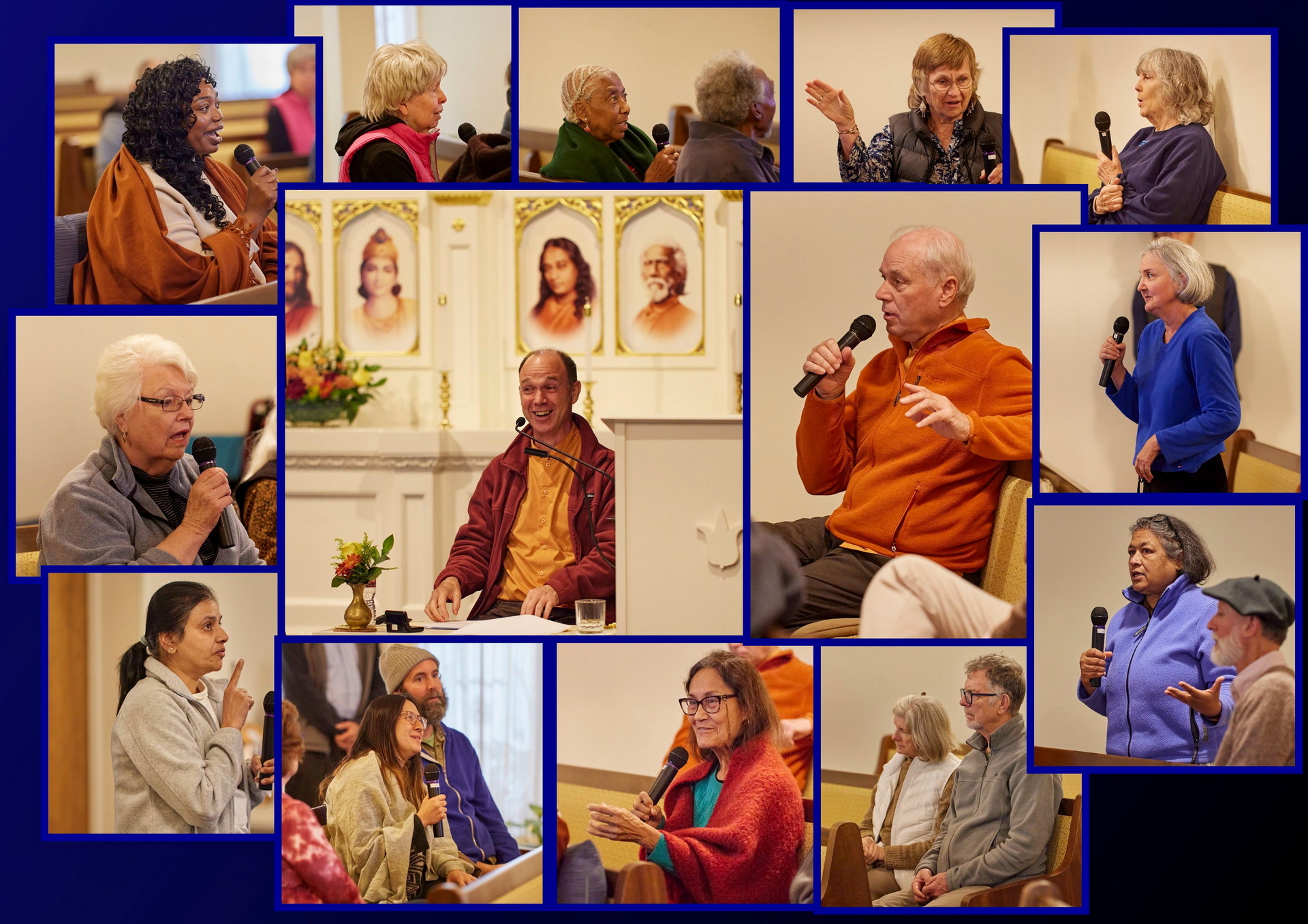 Devotees shared personal insights during this joyous weekend in spiritual fellowship.