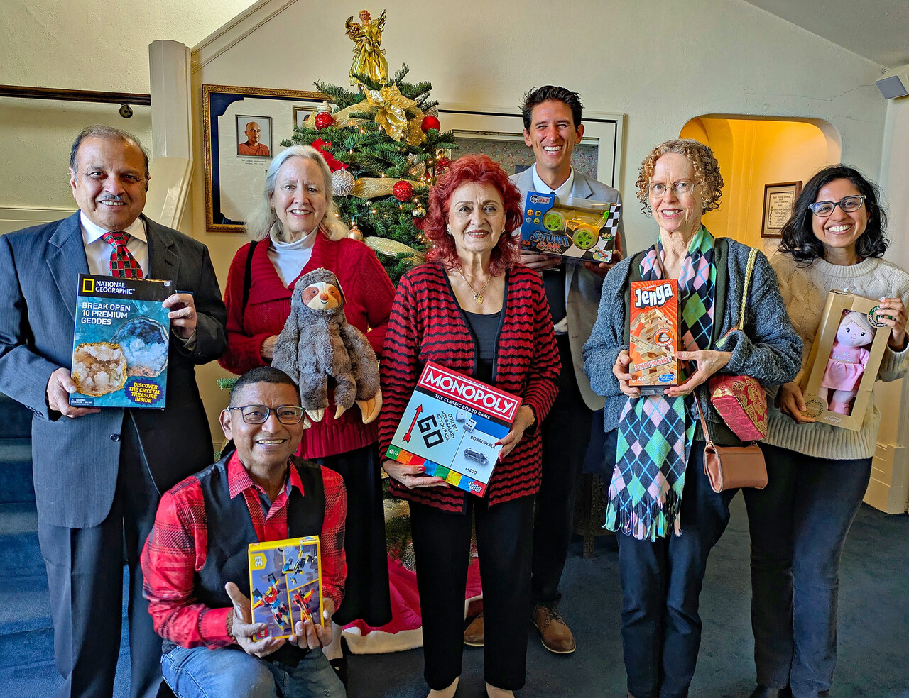 2025 Fullerton Temple Volunteers with Donated Items ST