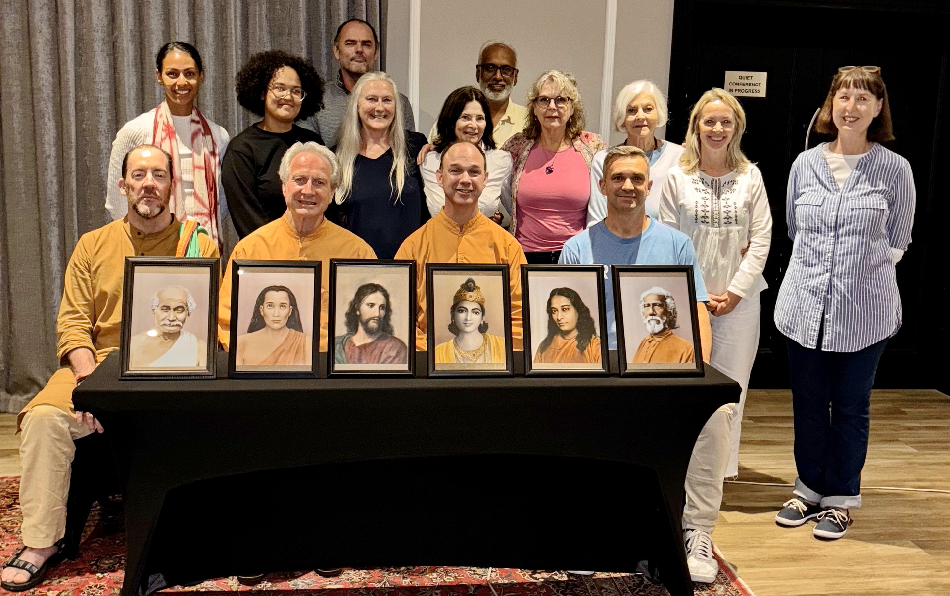 Brother Nikhilananda and Brother Bhimananda then flew to Cape Town, South Africa, to meet with members there.