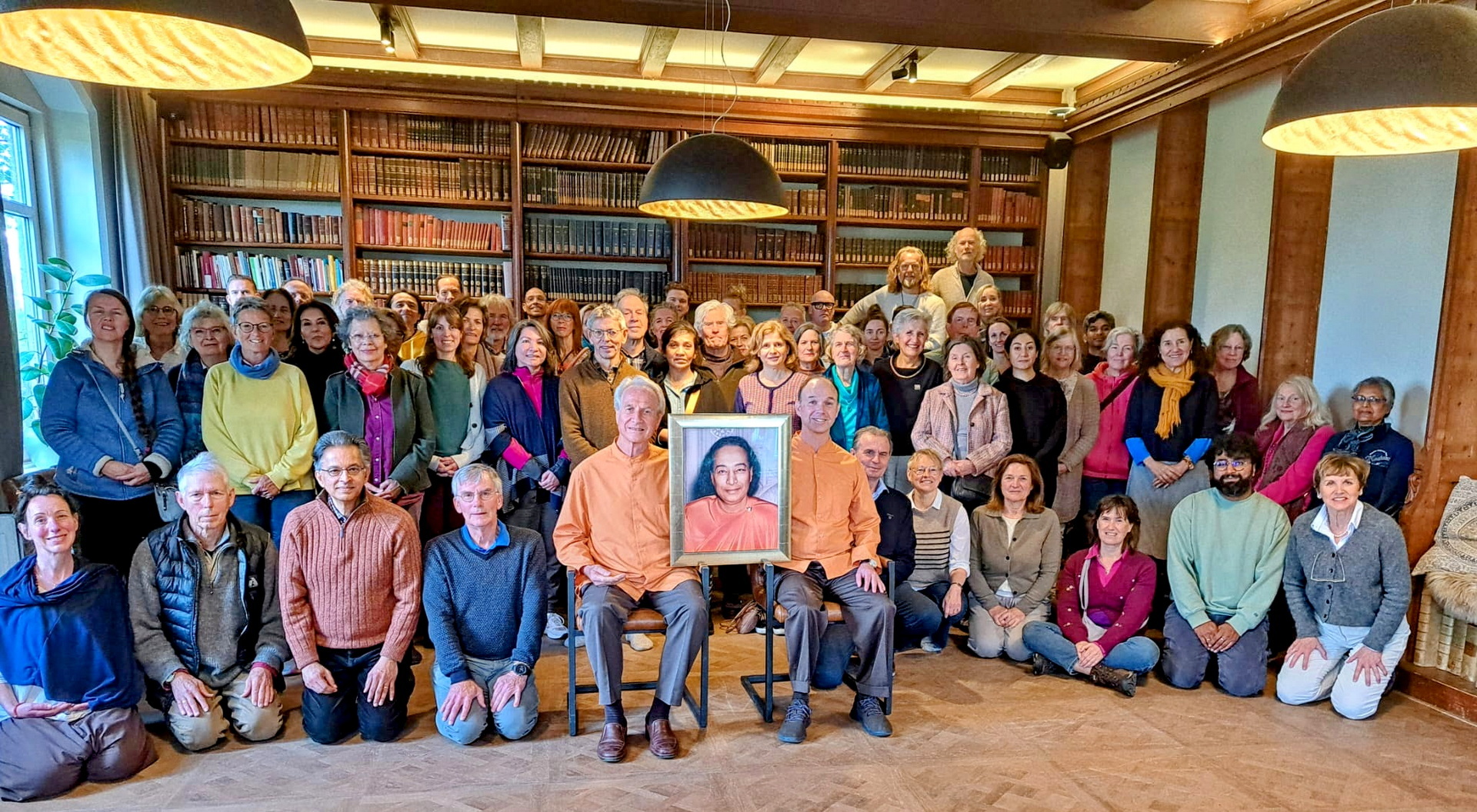 The monks with appreciative SRF members in Huissen.