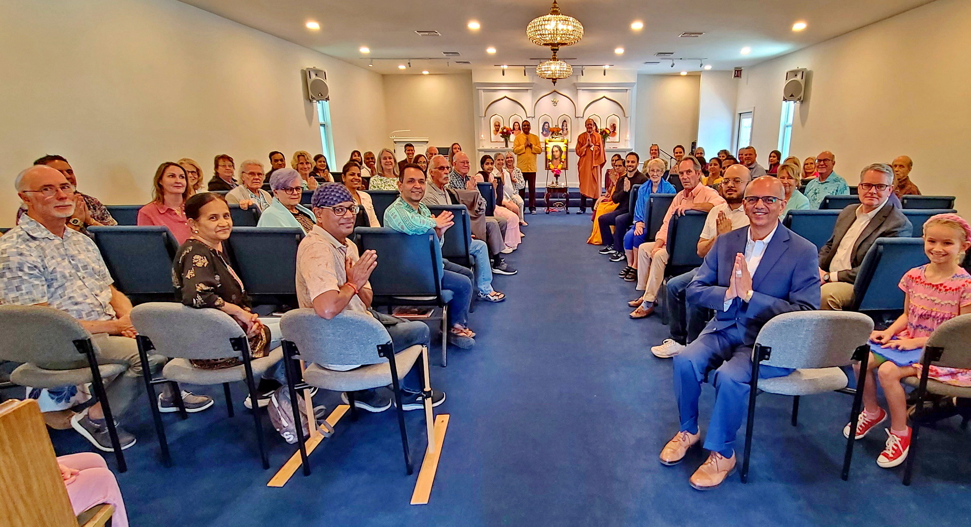 After this they traveled to Tampa, Florida, to conduct a weekend program at the Tampa Meditation Group's new chapel.