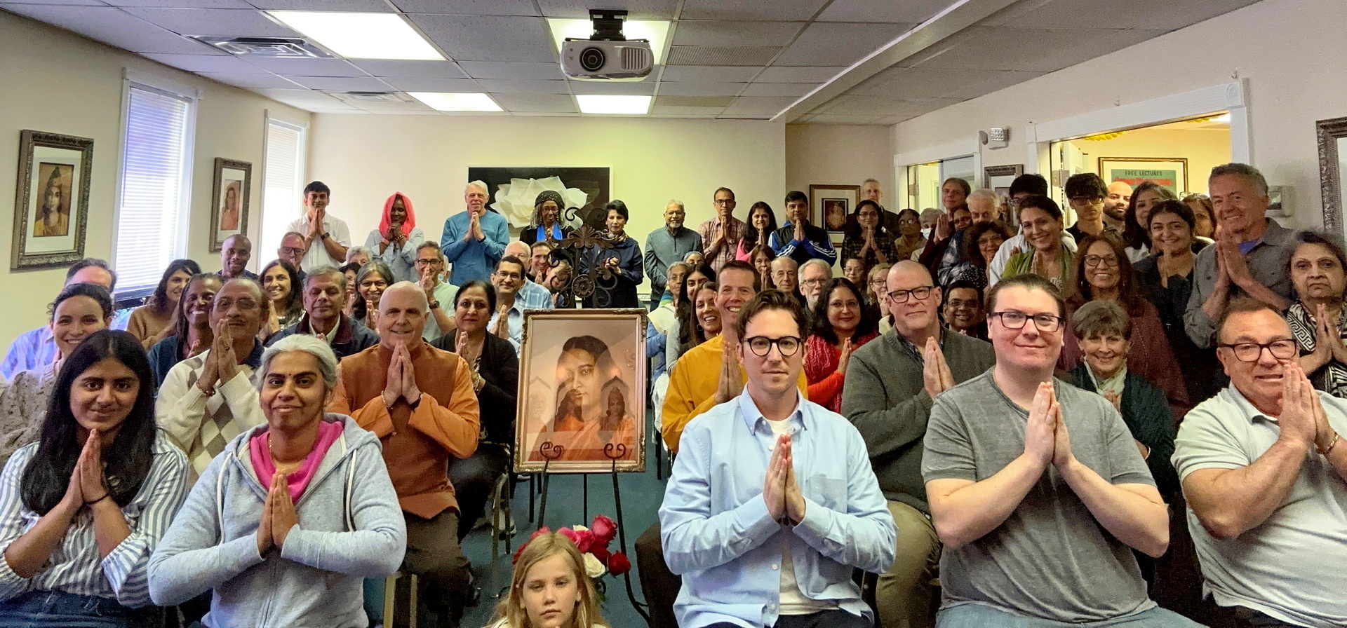 The monks' tour concluded in Princeton, New Jersey, where they led a weekend program for members.