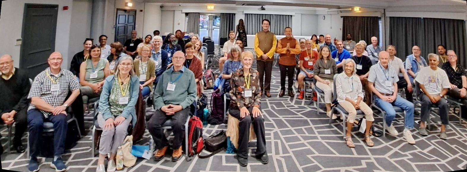 Brother Sakhyananda and Brahmachari Daniel then traveled to meet with members in Manchester.