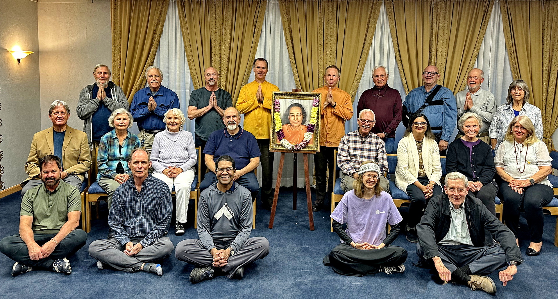 The monks then traveled to Nevada to meet with members in Reno.