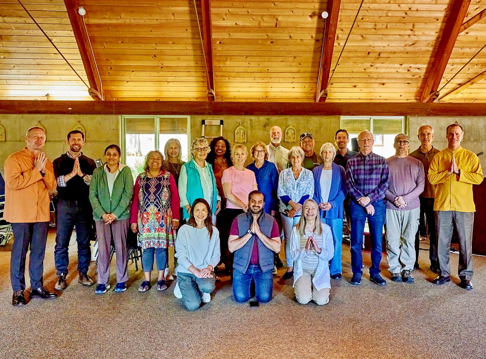 Brother Vidurananda and Brahmachari concluded their tour by conducting a retreat for the SRF Sacramento Center.