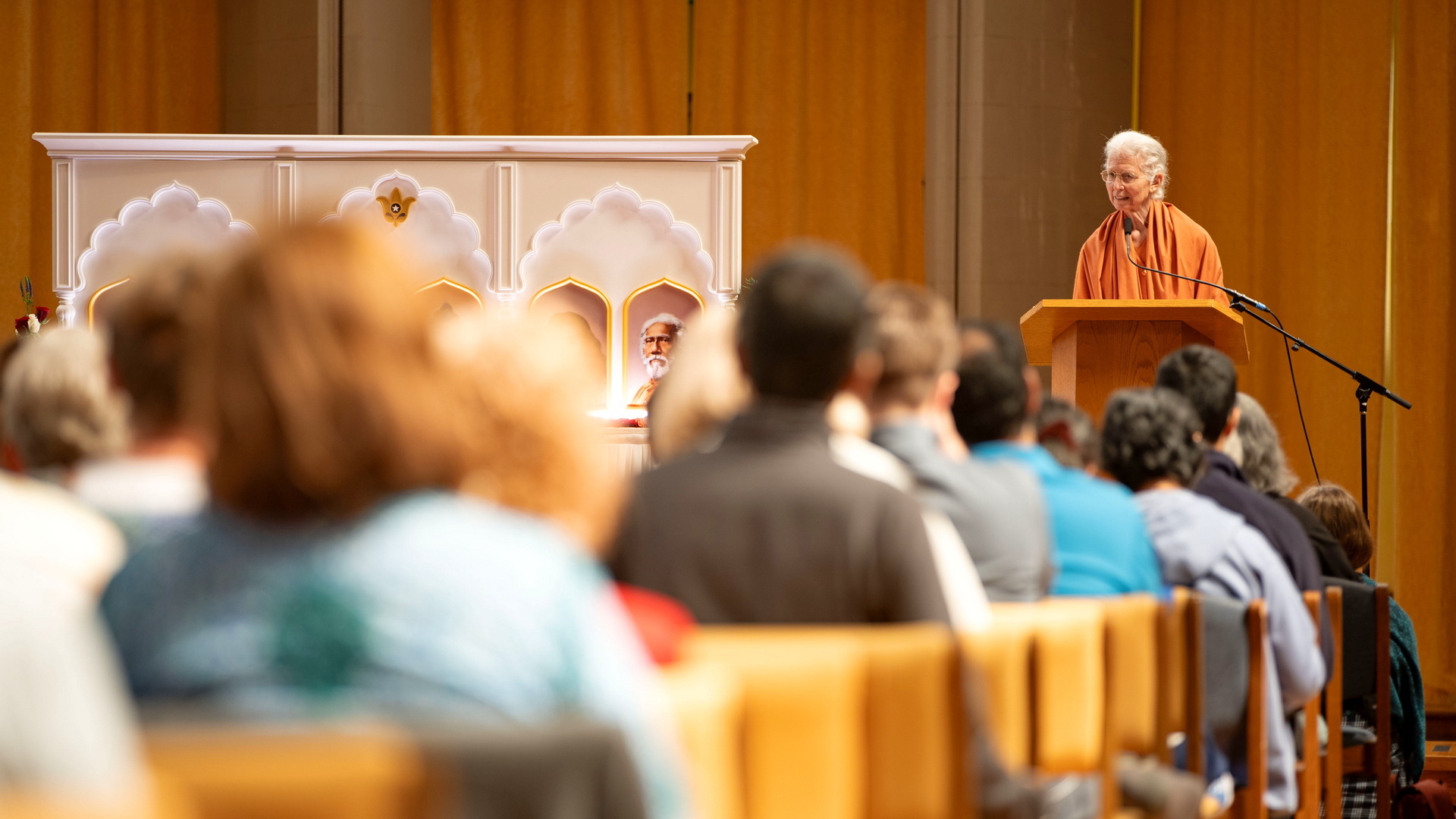 Sister Usha gives an inspiring class....