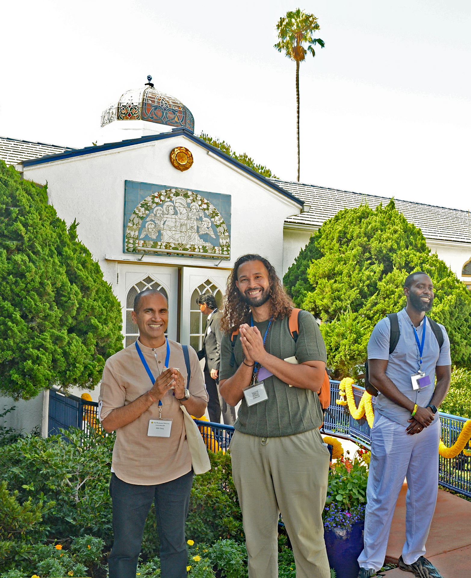 Members enjoying the spirit of pilgrimage.