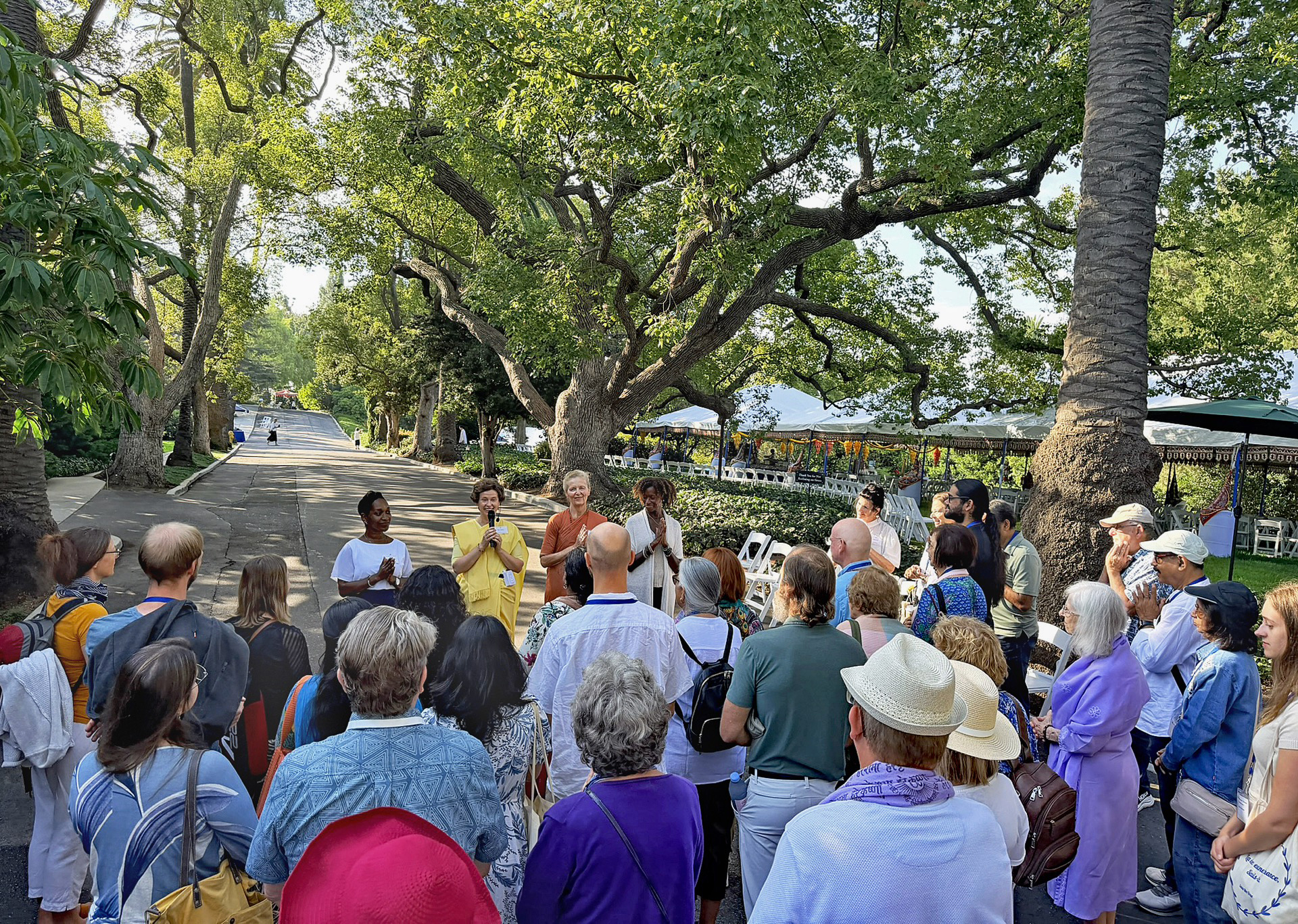 Guests are welcomed and given an orientation.