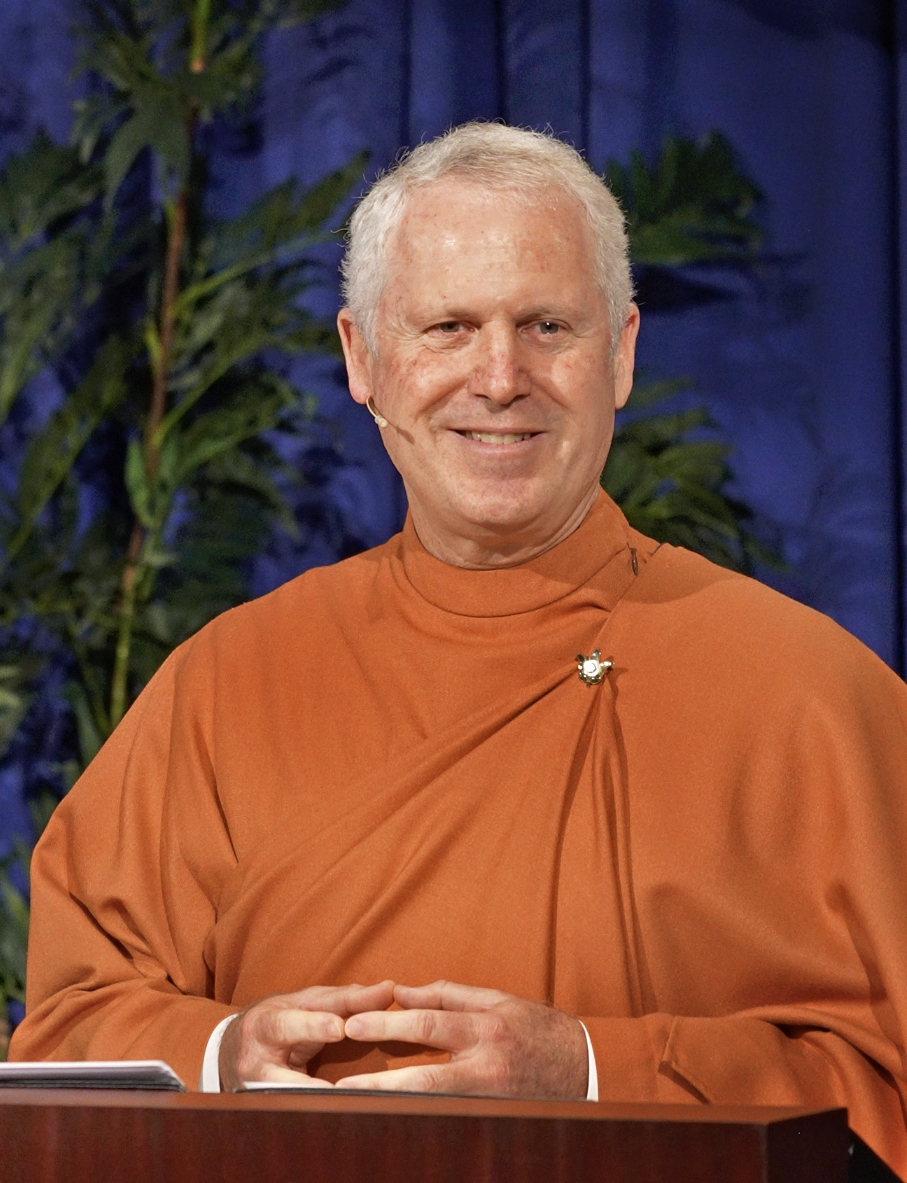 A satsanga (questions and answers) is given by Brother Kartikananda.