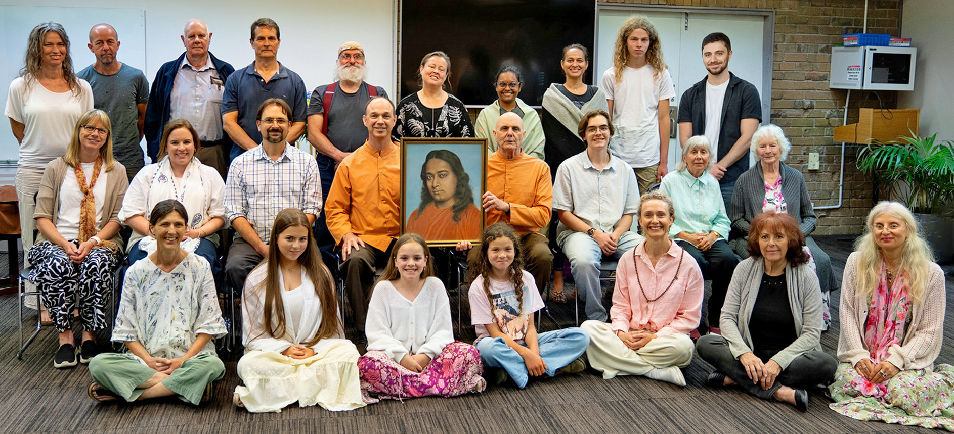 The monks then visited members of the SRF Adelaide Meditation Circle...