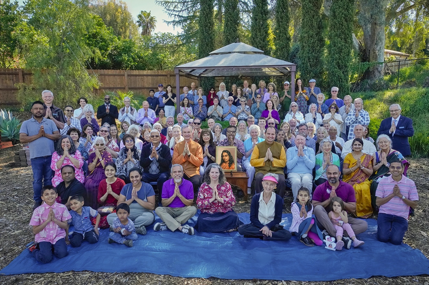 In February, Brother Shantimoy and Brahmachari Rodrigo visited members of the SRF Escondido Center.