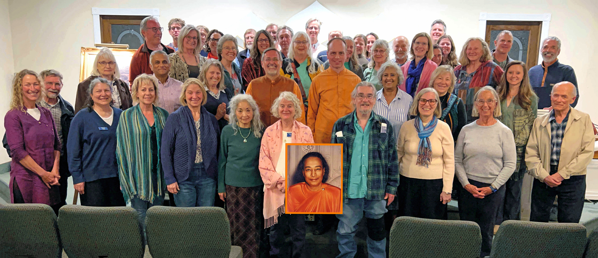Brother Saralananda and Brother Dhyanananda then traveled to visit members of SRF's Denver Meditation Group...