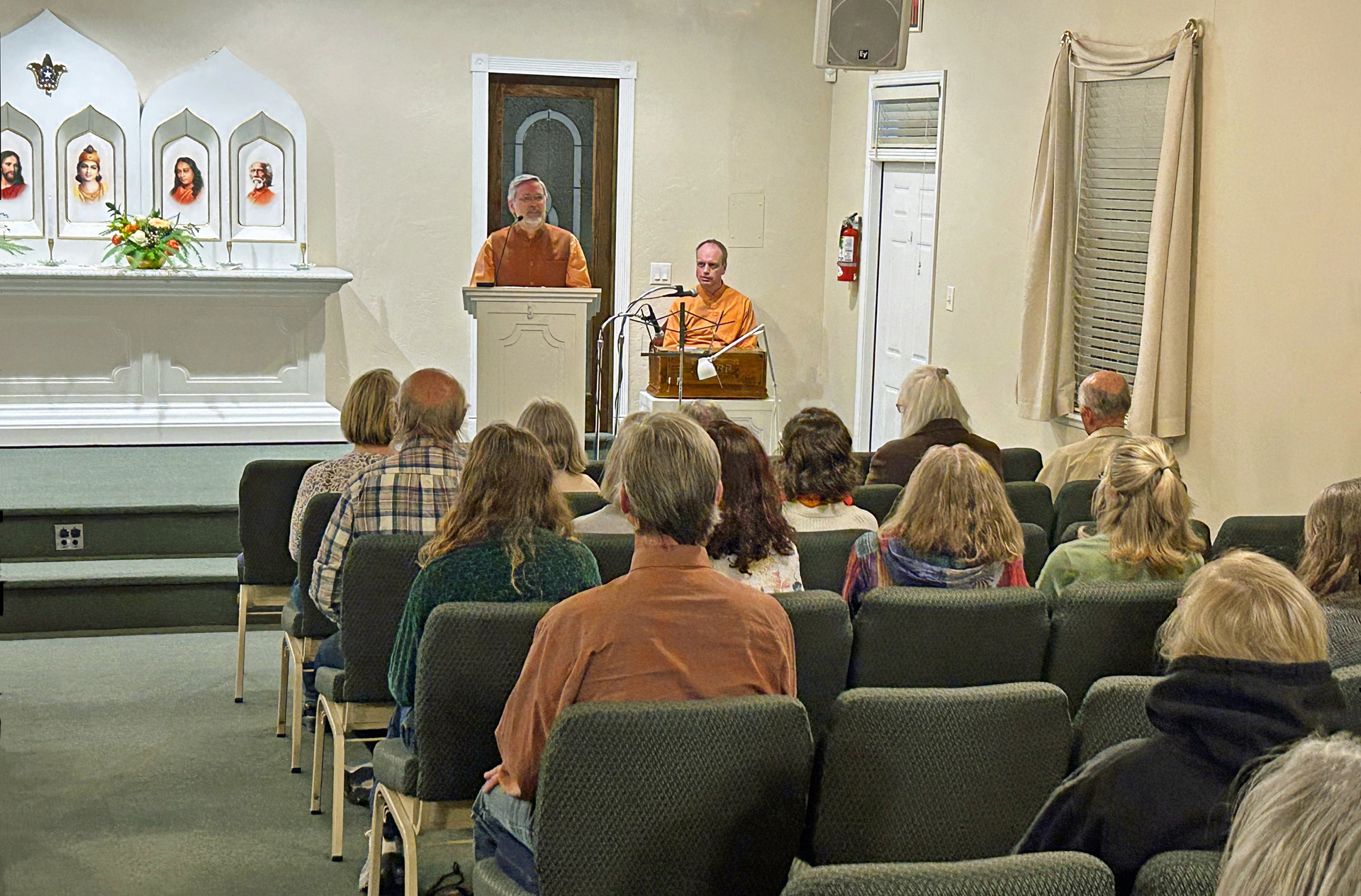 ...where they gave classes, led meditations...
