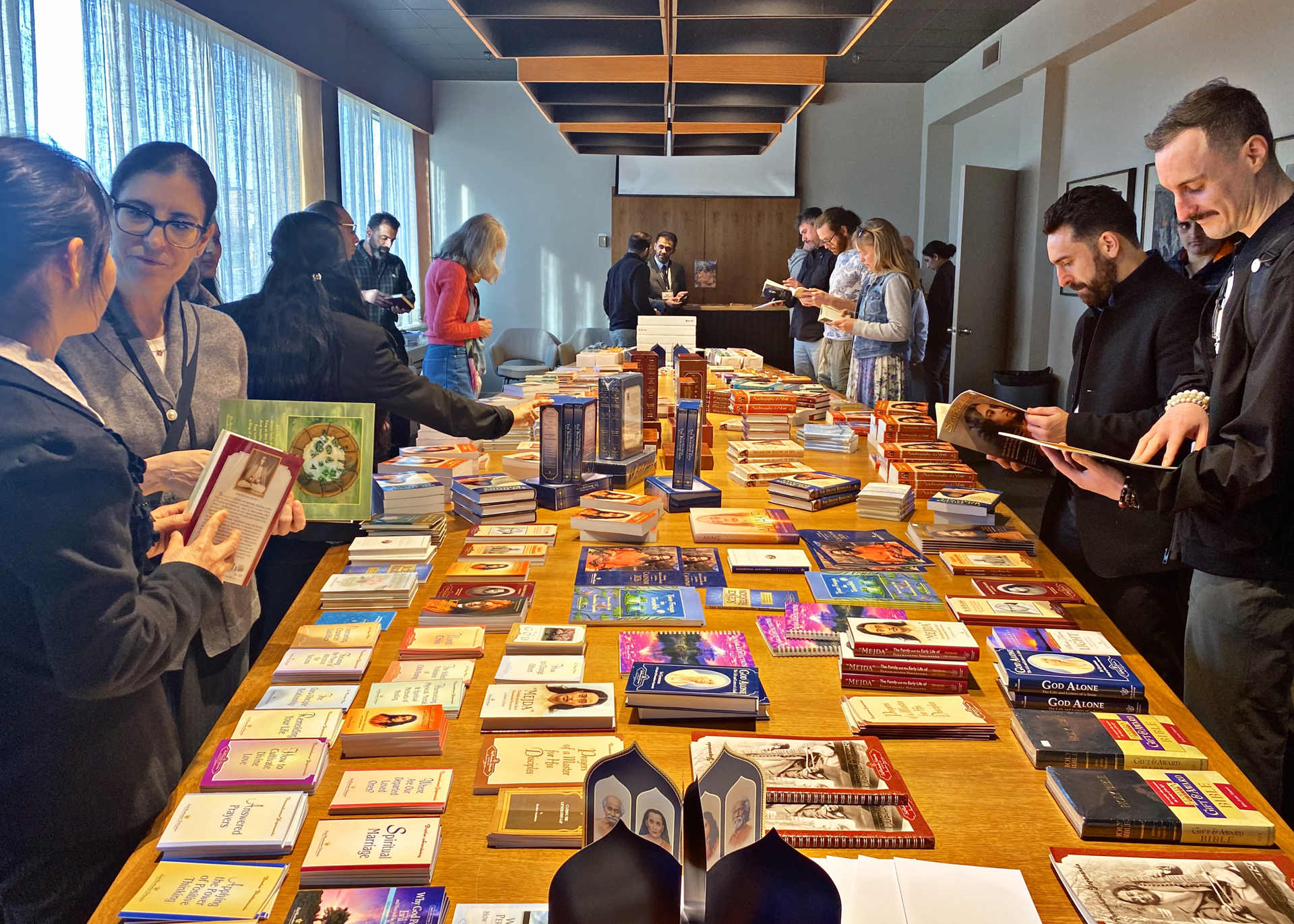 ...and many were also interested in the writings of Paramahansa Yogananda.