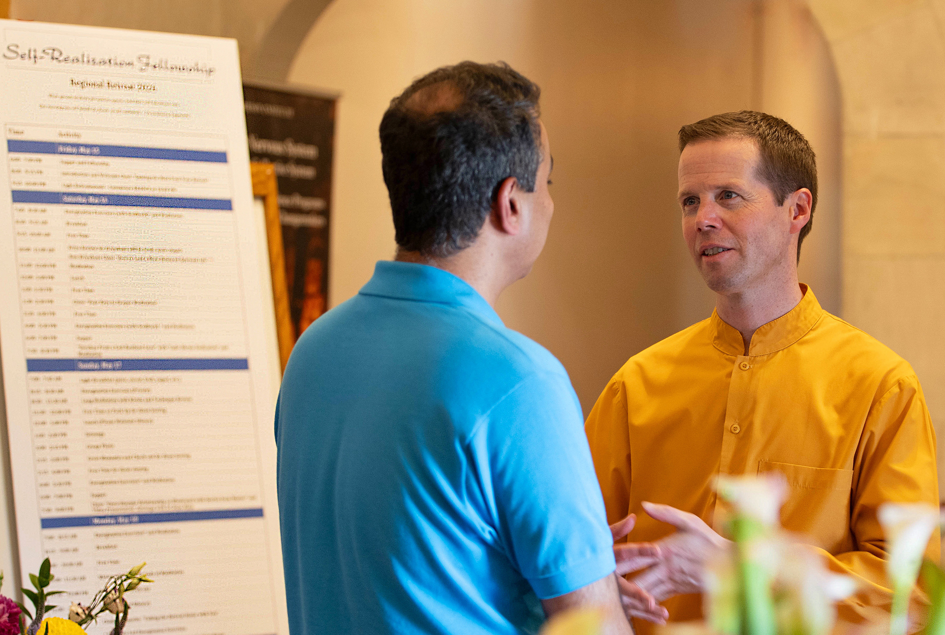 ...and a member shares his appreciation with Brahmachari Ian.