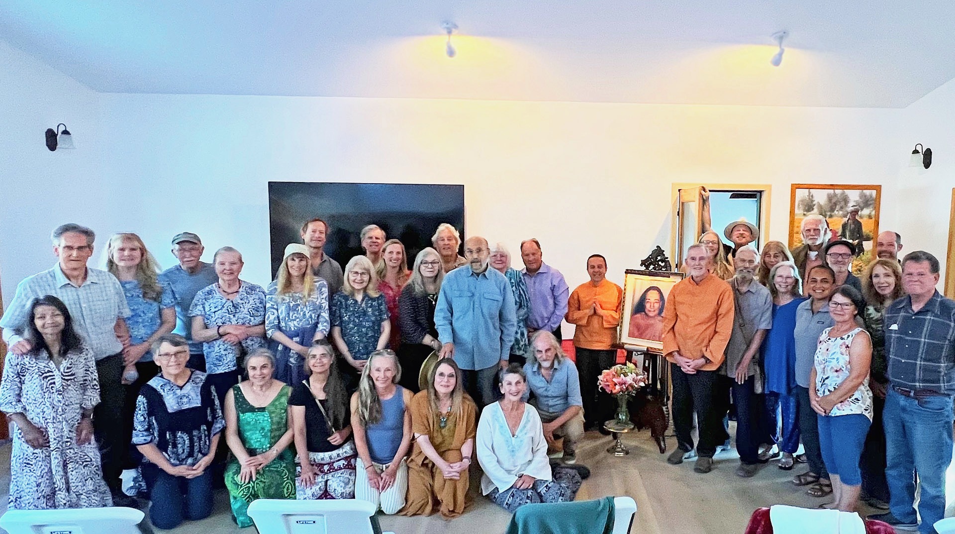 The monks next visited members of the SRF Santa Rosa Meditation Group...