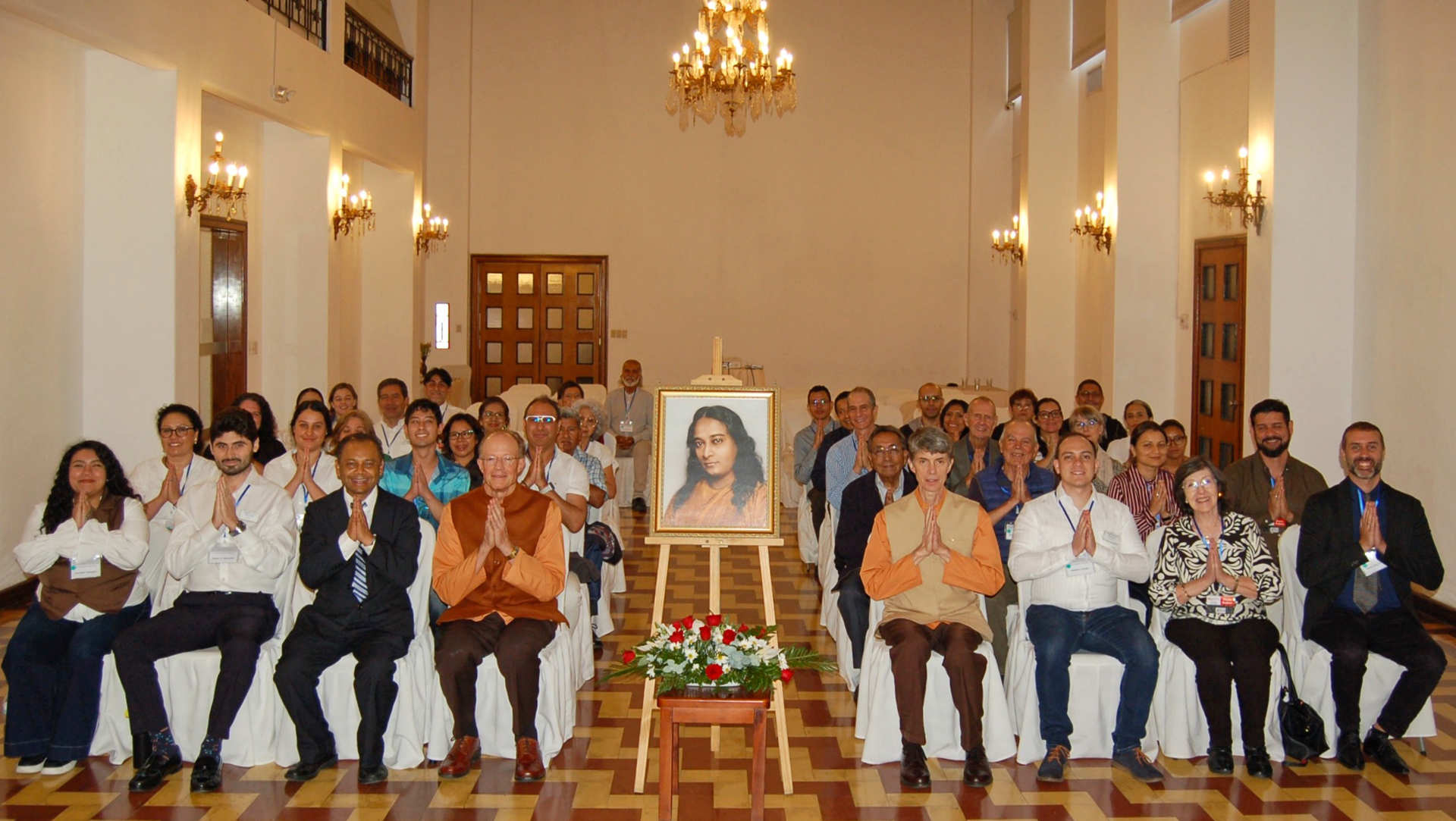 The monastics concluded their tour with a visit to members in Guatemala City...