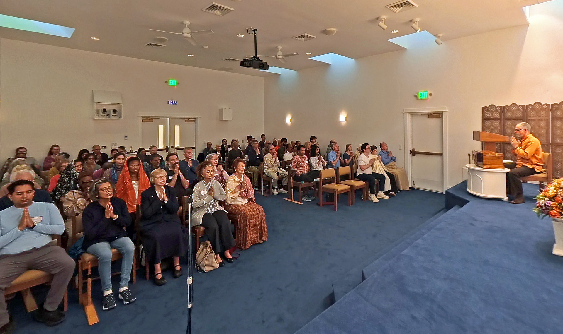 This was the next event to take place in Greenfield Retreat's new chapel after its dedication the previous week during a special visit by SRF President Brother Chidananda.