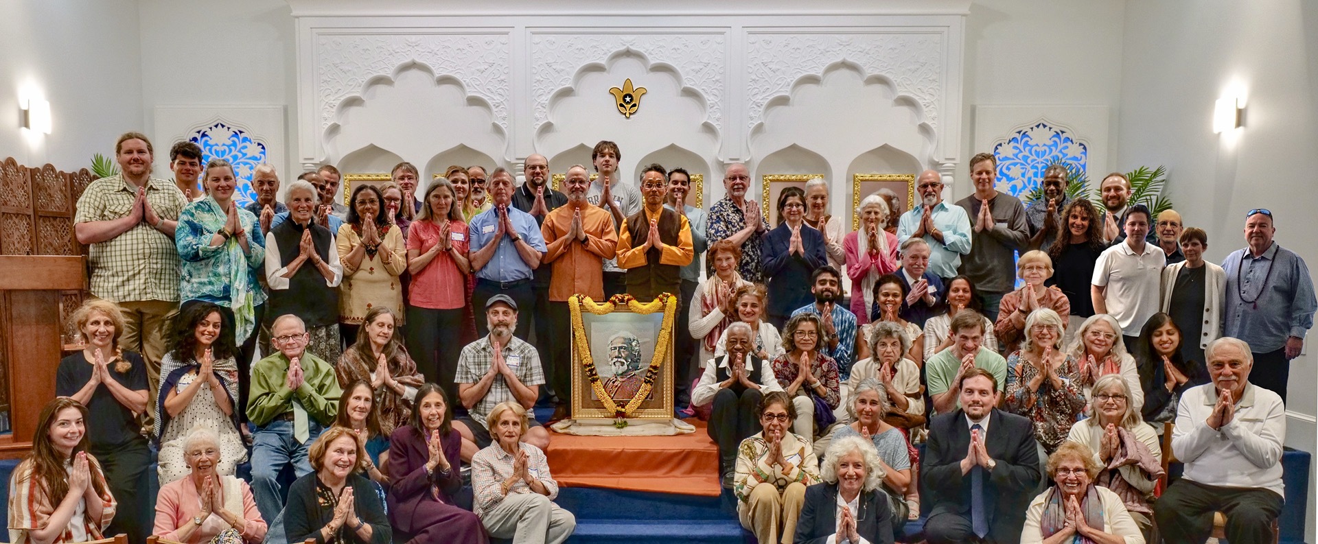 The monks then traveled to the SRF Greenfield Retreat in Front Royal, Virginia to conduct a weekend regional retreat.