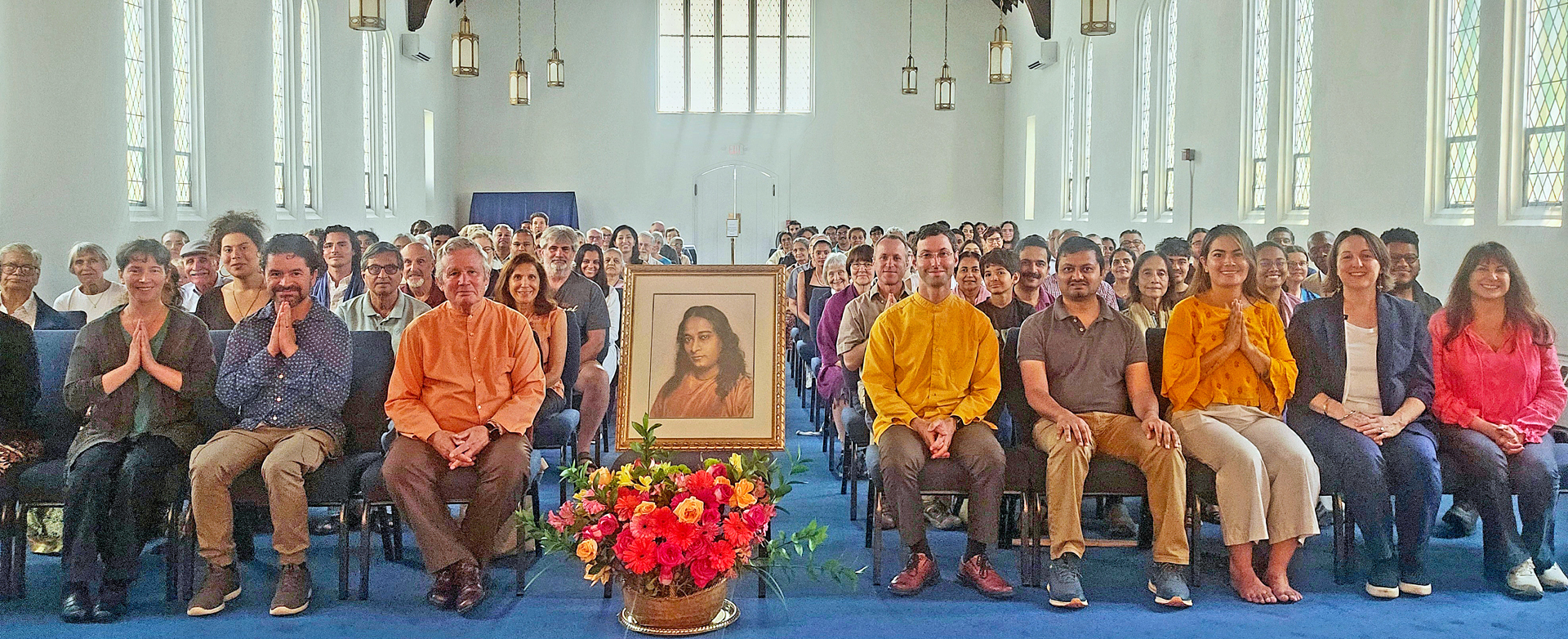 The SRF Boston Center was visited by Brother Nakulananda and Brahmachari Neil.