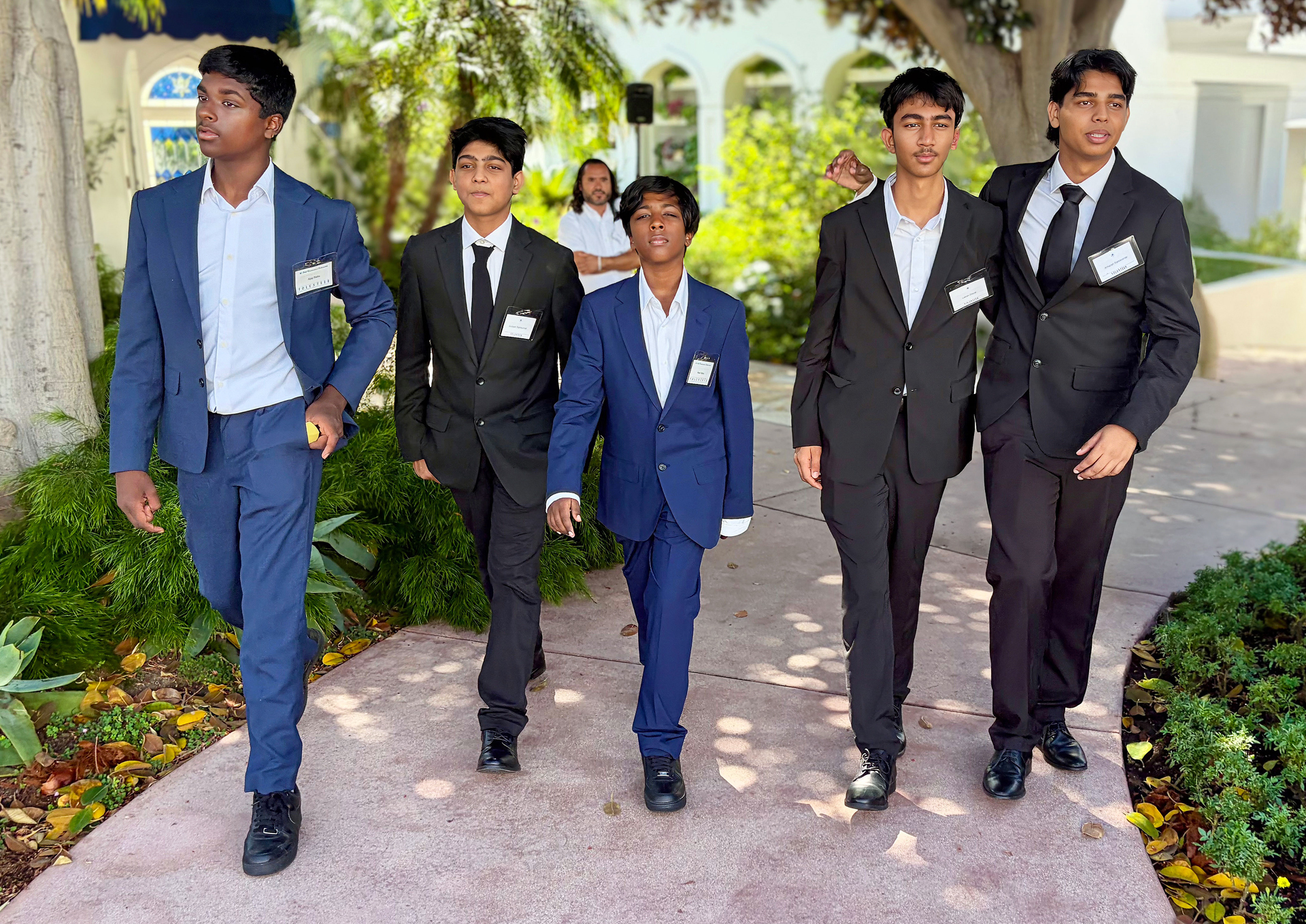 Youth members serving at the Hollywood Temple.