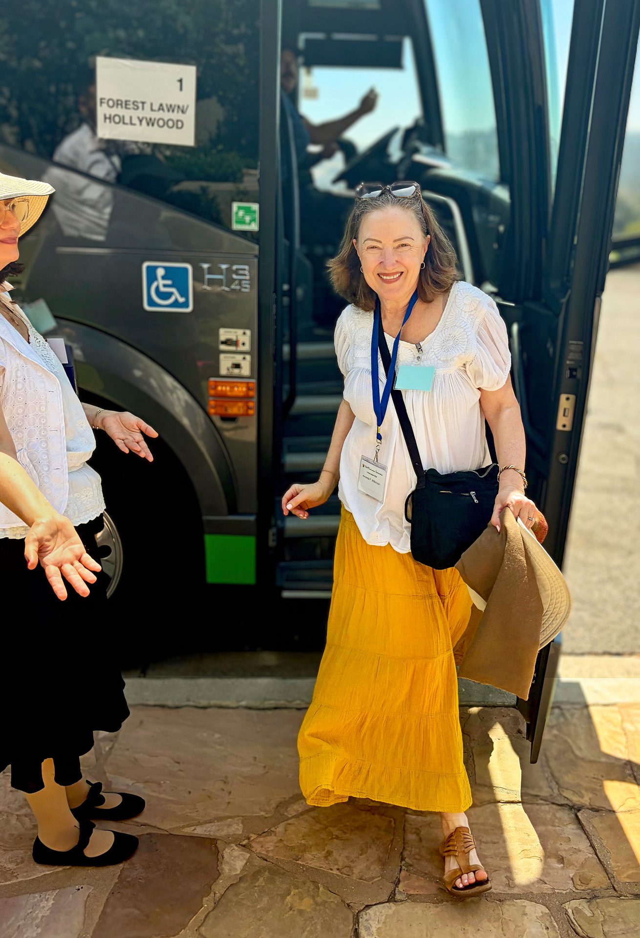 ...arrive by busloads.