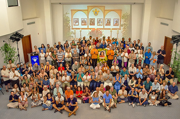 The Assisi, Italy, Meditation Group welcomed Brother Sattvananda and Brother Bhimananda.