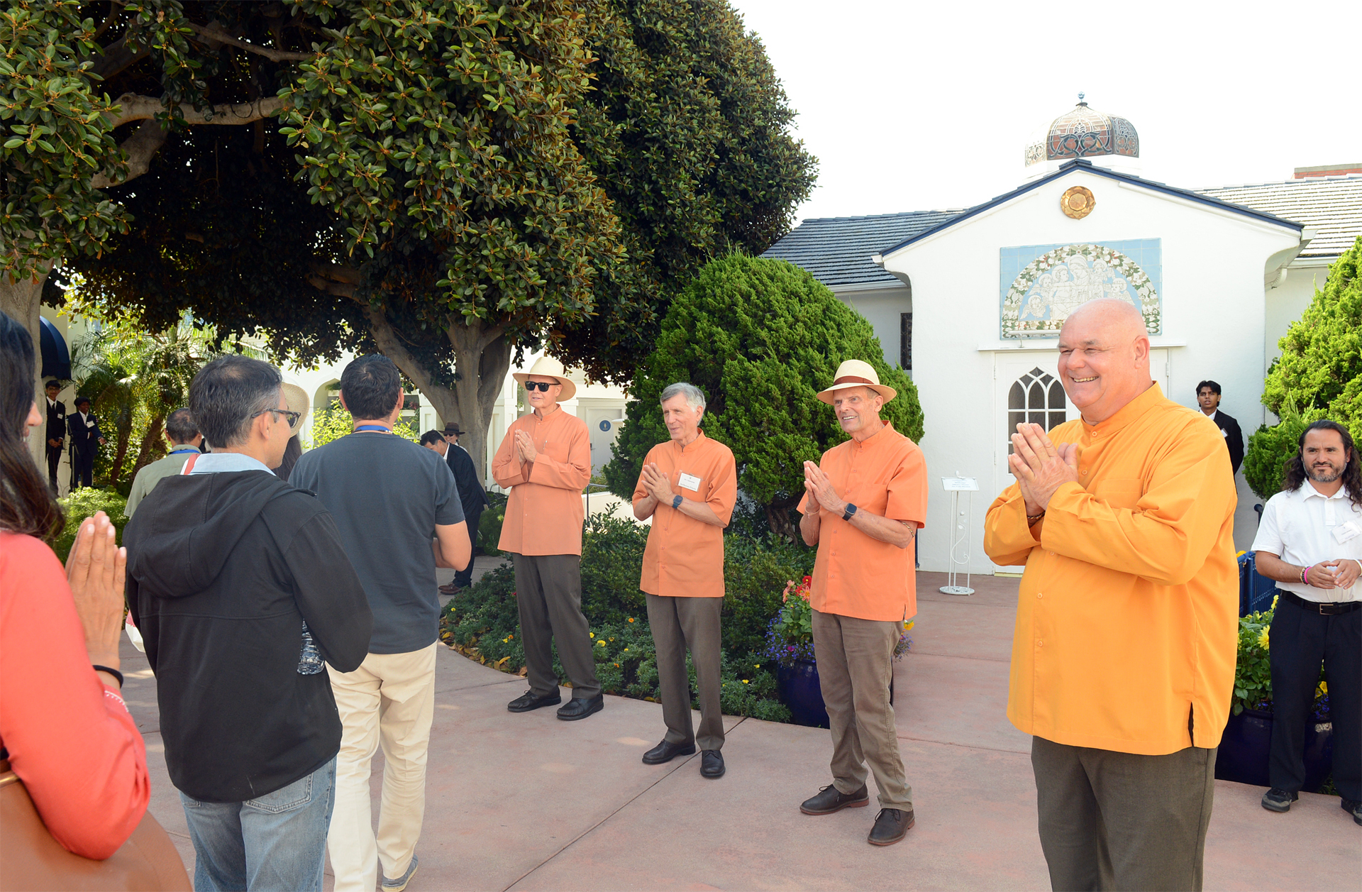 Visiting members are warmly greeted by ?????? ...