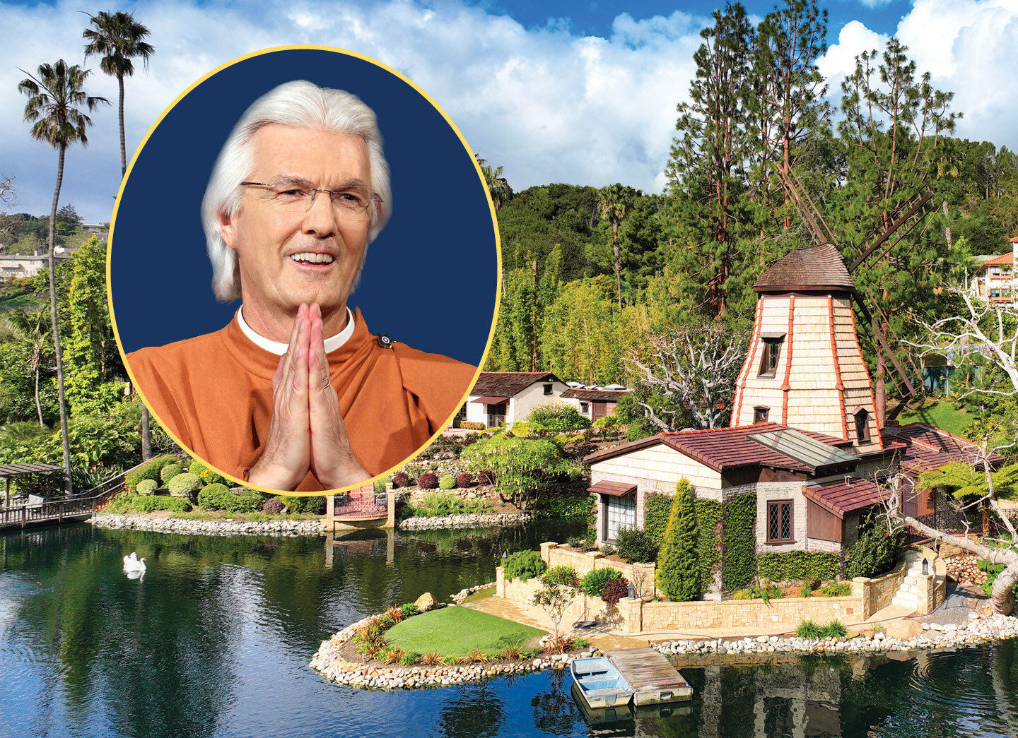 Lake Shrine 75th Anniversary Chidananda 4x3