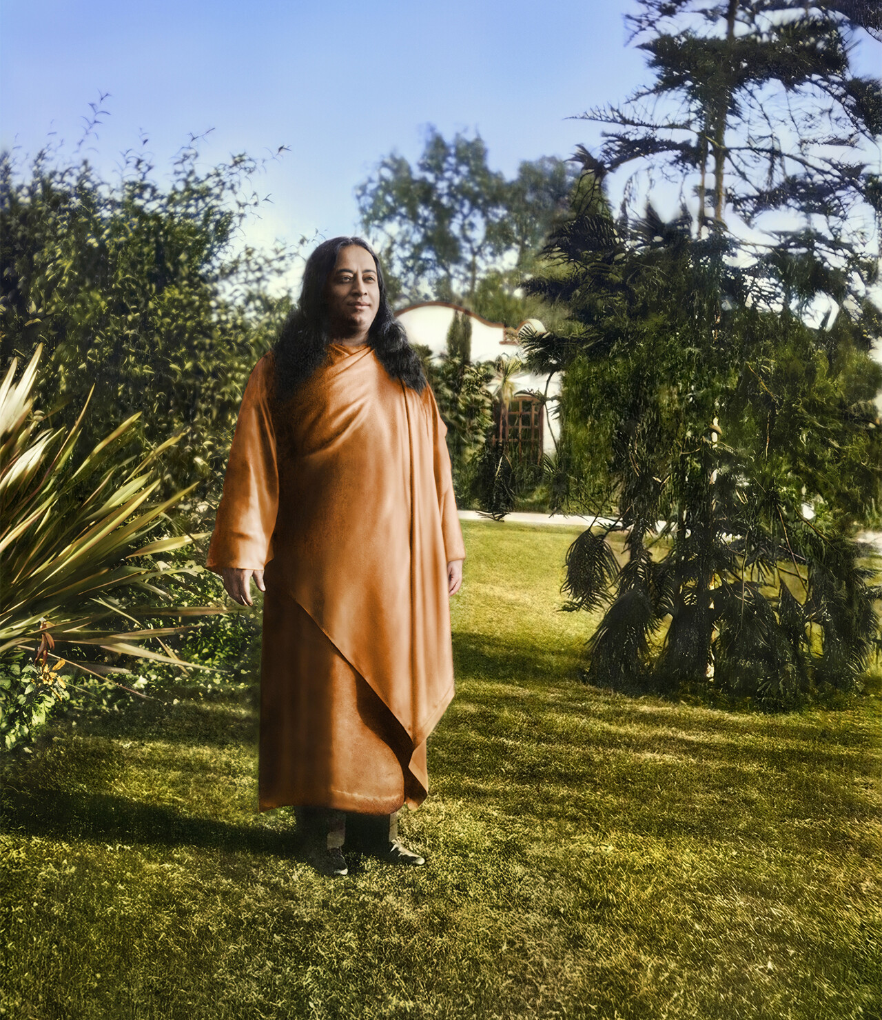 paramahansa yogananda cable car building 1934 color