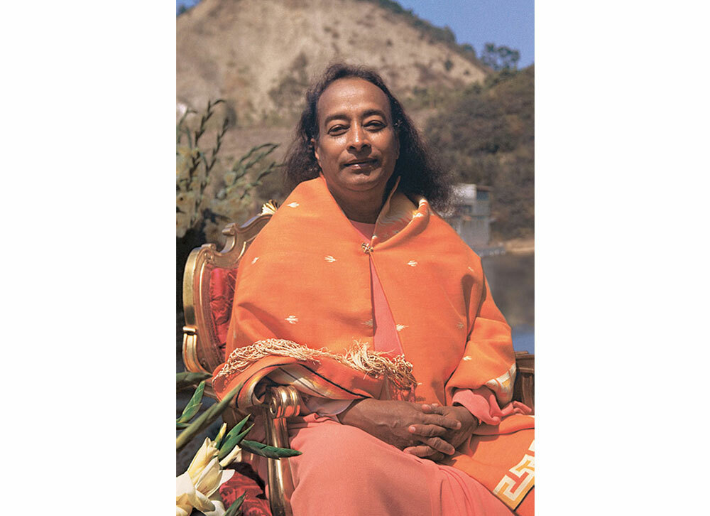 paramahansa yogananda lake shrine dedication 1950 white background
