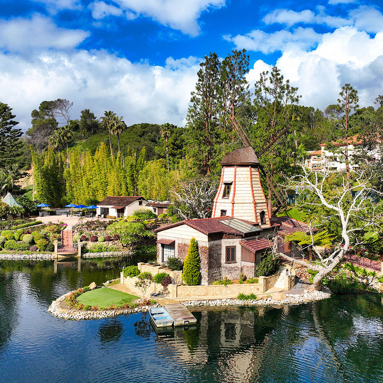 SRF Lake Shrine Wind Mill 2026 Wall Calendar square