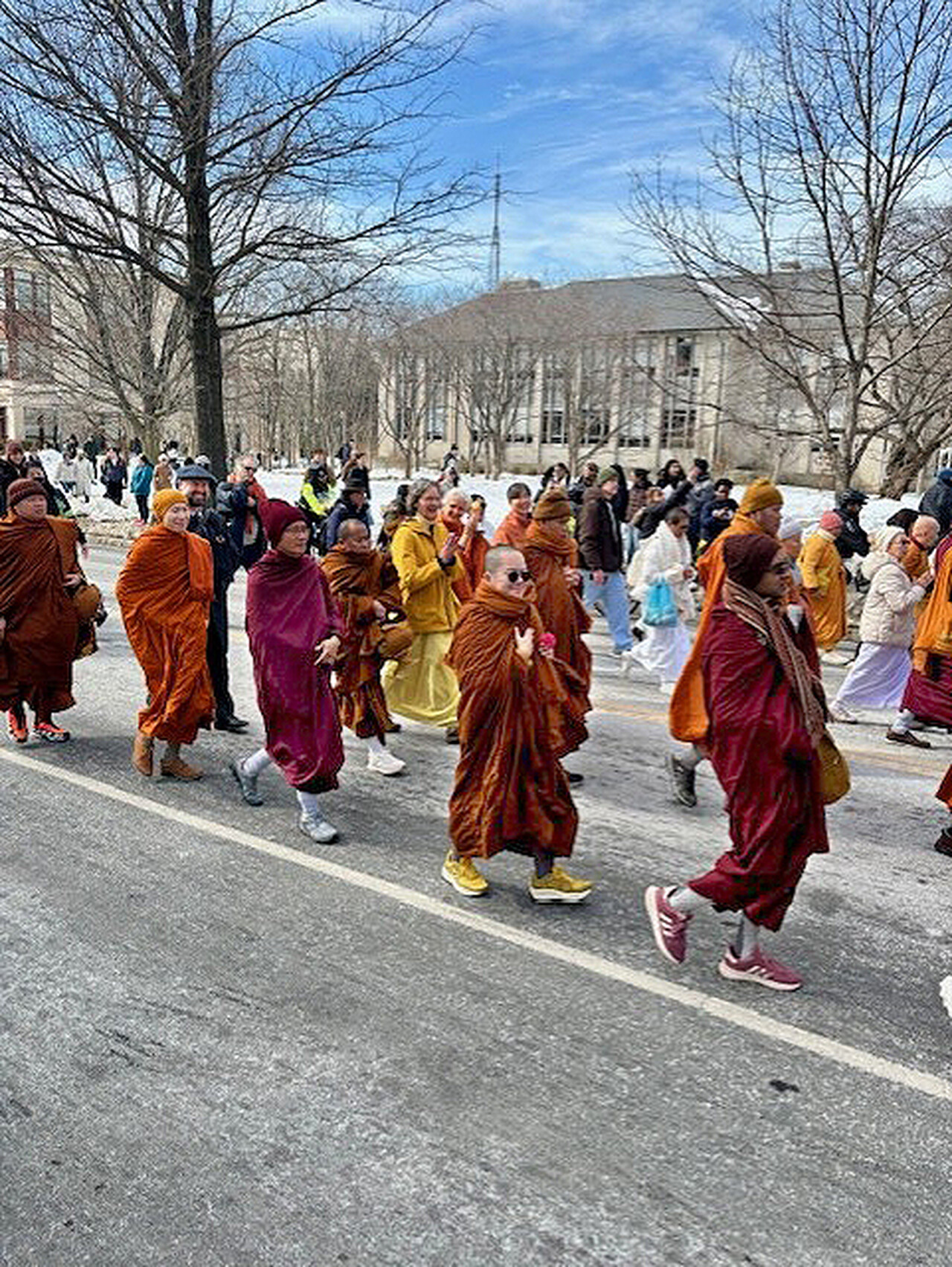 SRF Nuns Participate in Interfaith Walk for Peace Events pic1
