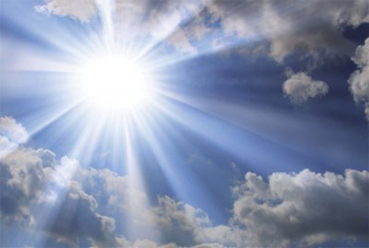 Worldwide Peace Healing Through Prayer Sun Bursting In Clouds