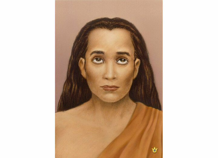 Mahavatar Babaji with gold lotus blog